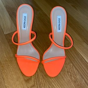 Steve Madden Neon Orange Heels